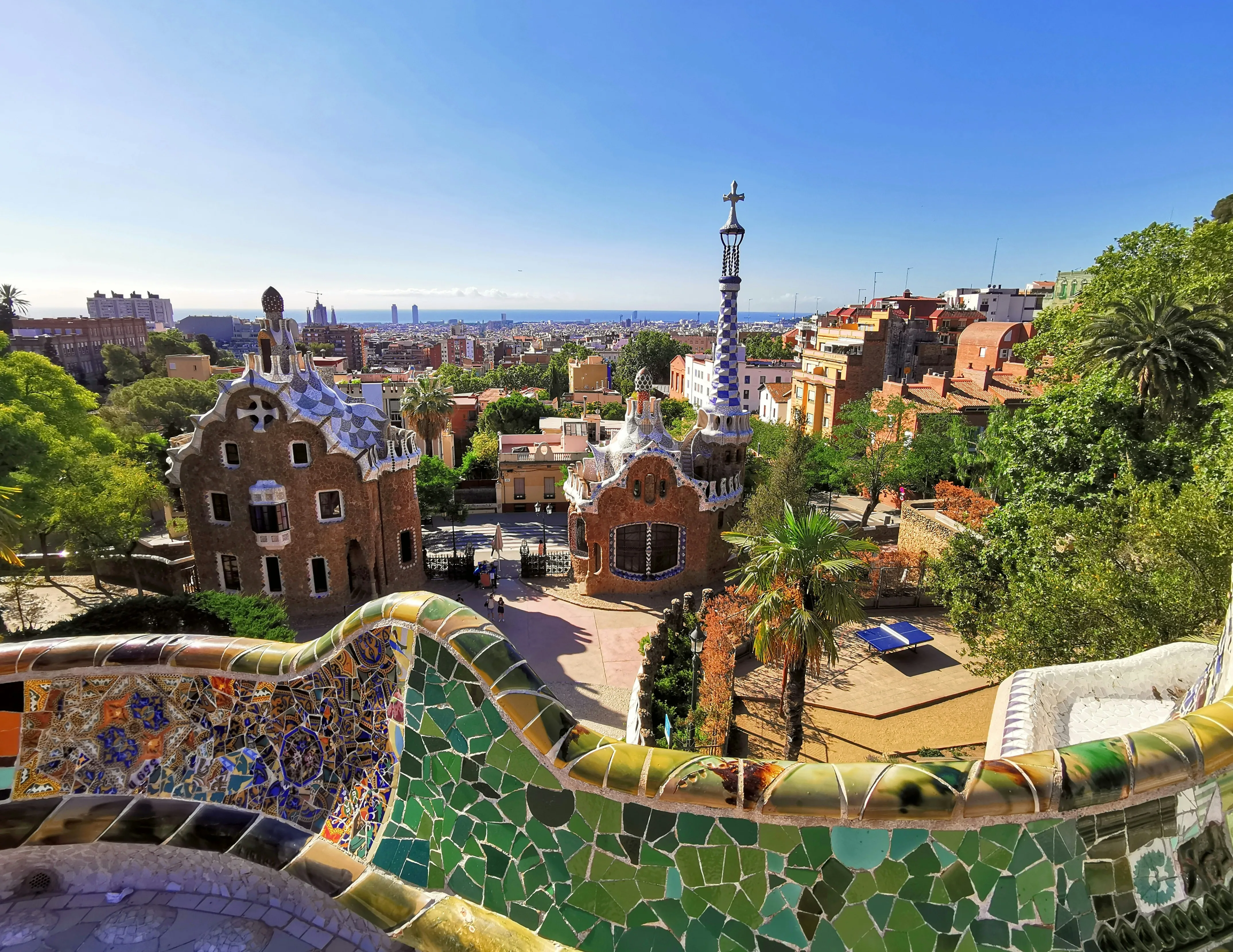 Bus hop-on hop-off al Park Güell, Barcellona